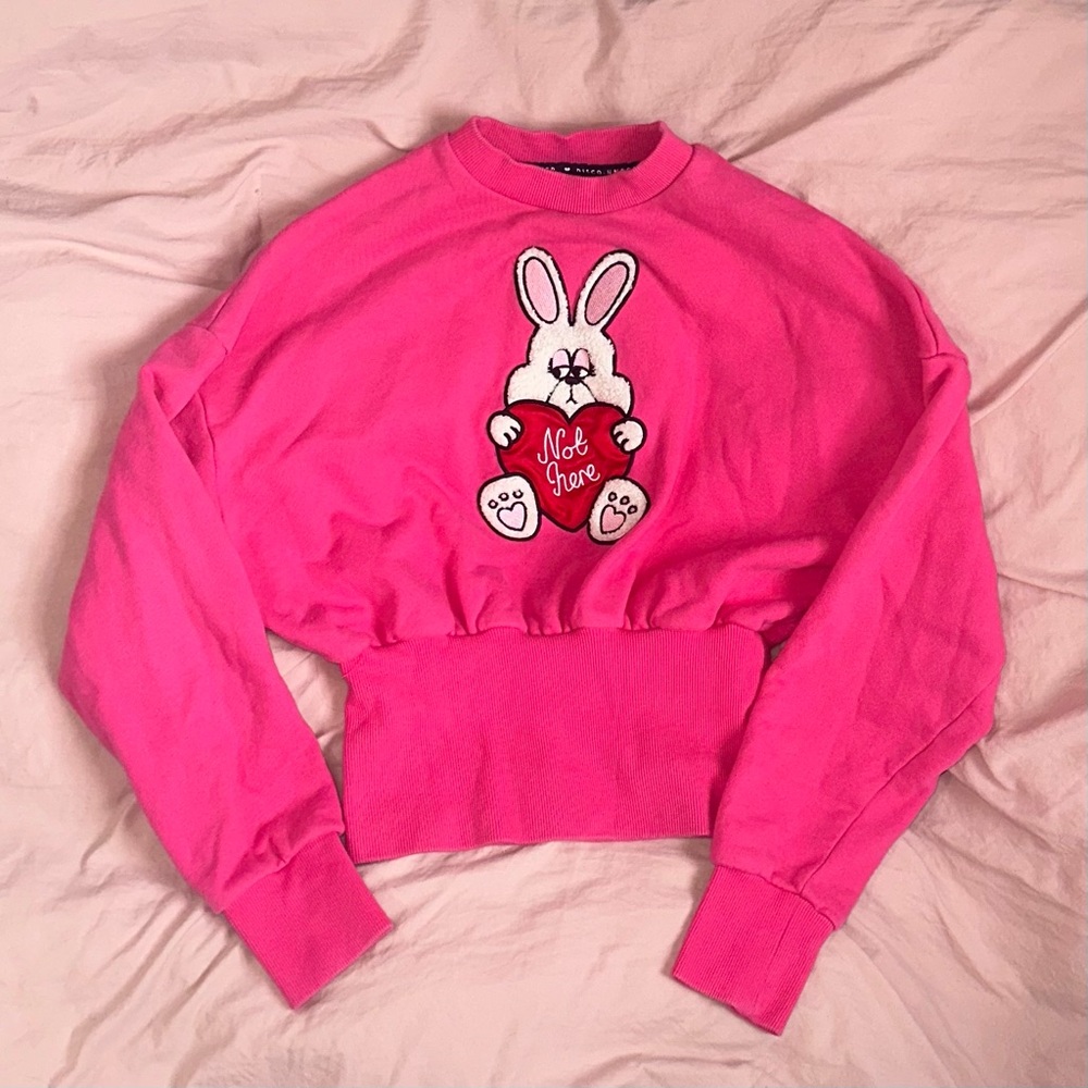Lazy oaf not here bunny sweatshirt size XS